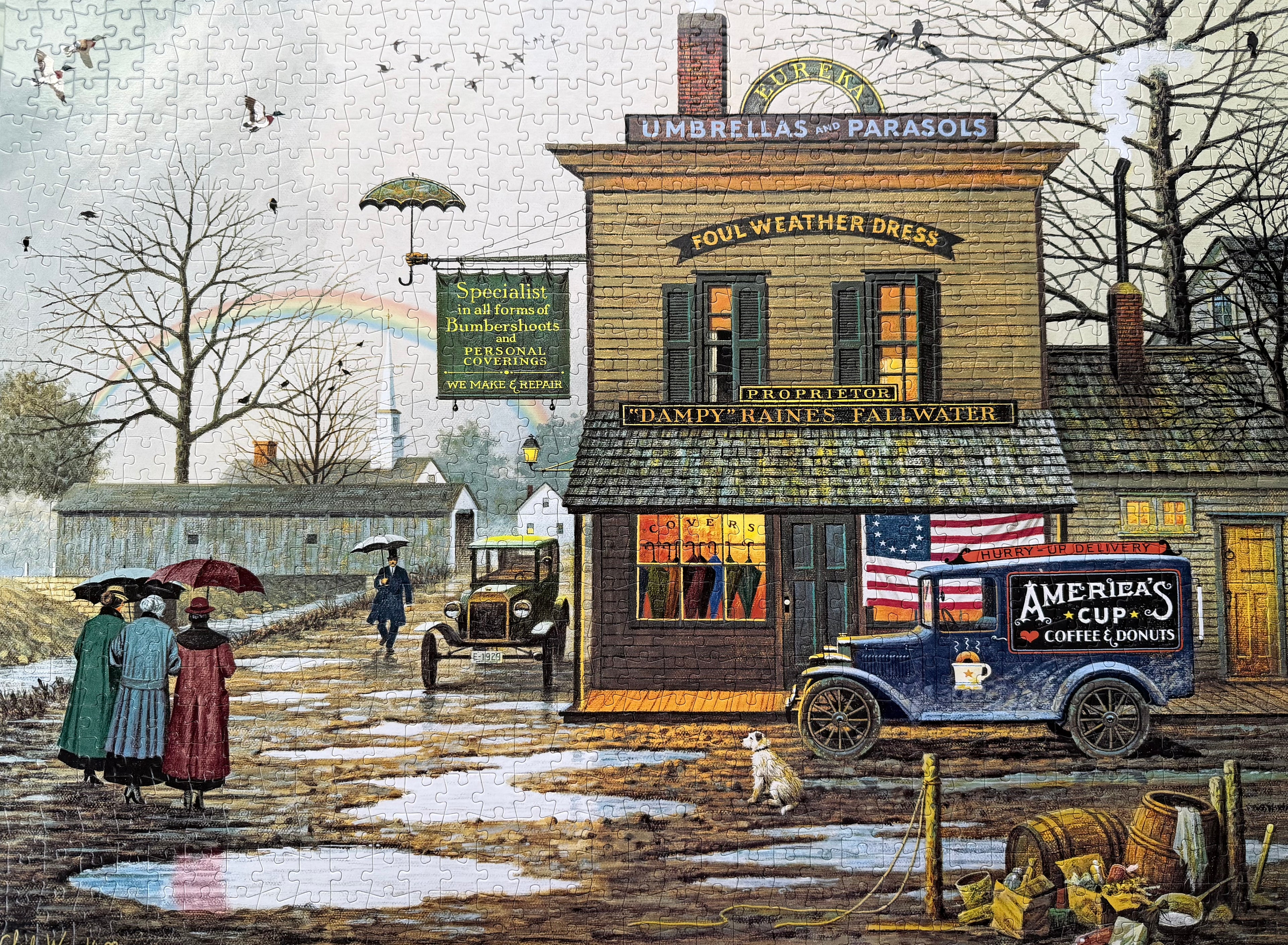 Dampy Donuts on a Dreary Day (1000 pc)