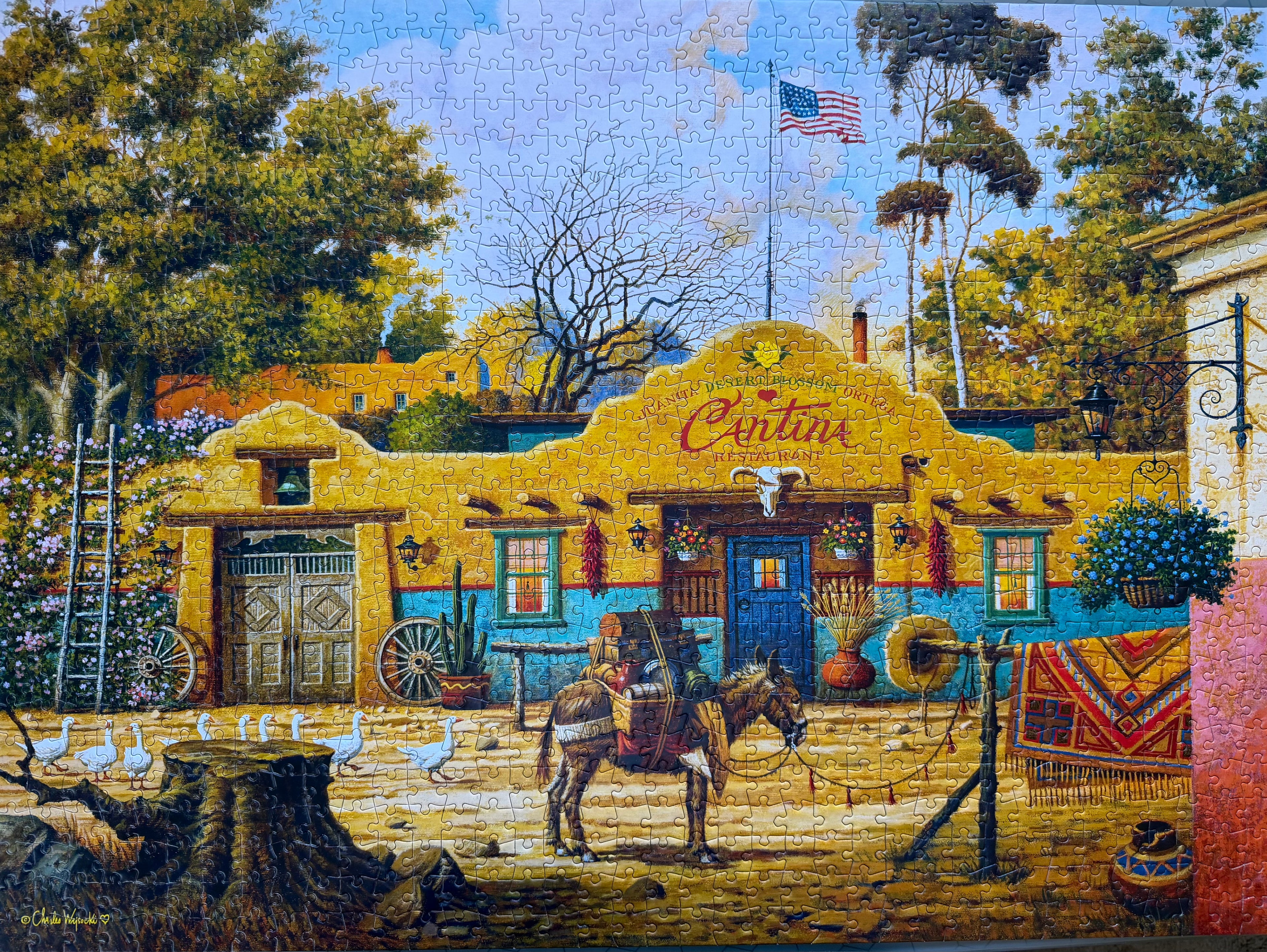 Sunday Morning Stroll (1000 pc) - Charles Wysocki - Used & Complete