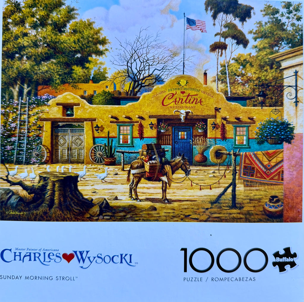 Sunday Morning Stroll (1000 pc) - Charles Wysocki - Used & Complete